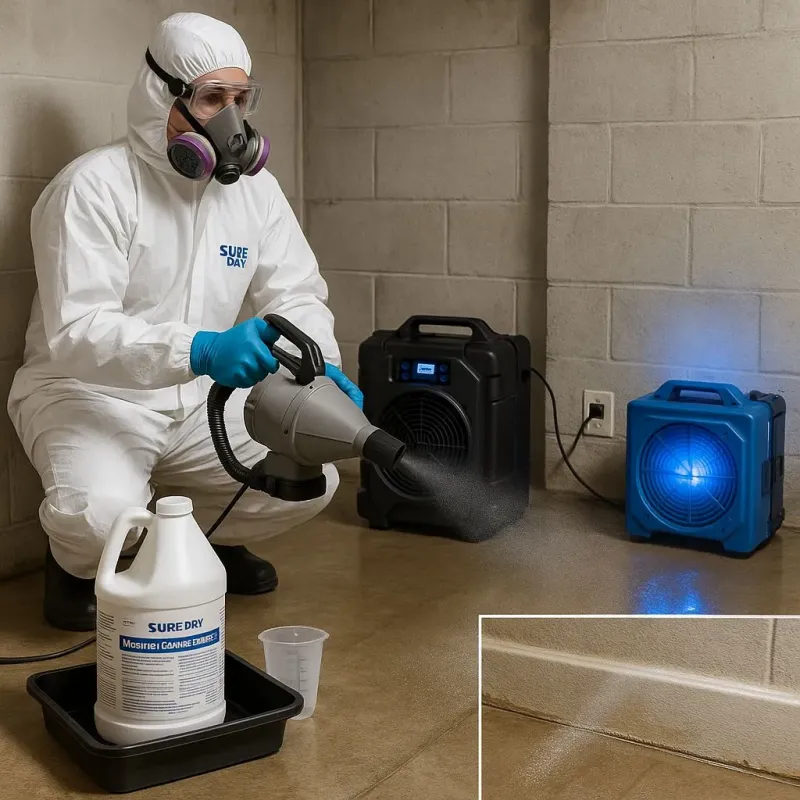 Sanitization and Odor Removal process in Bolton, MA